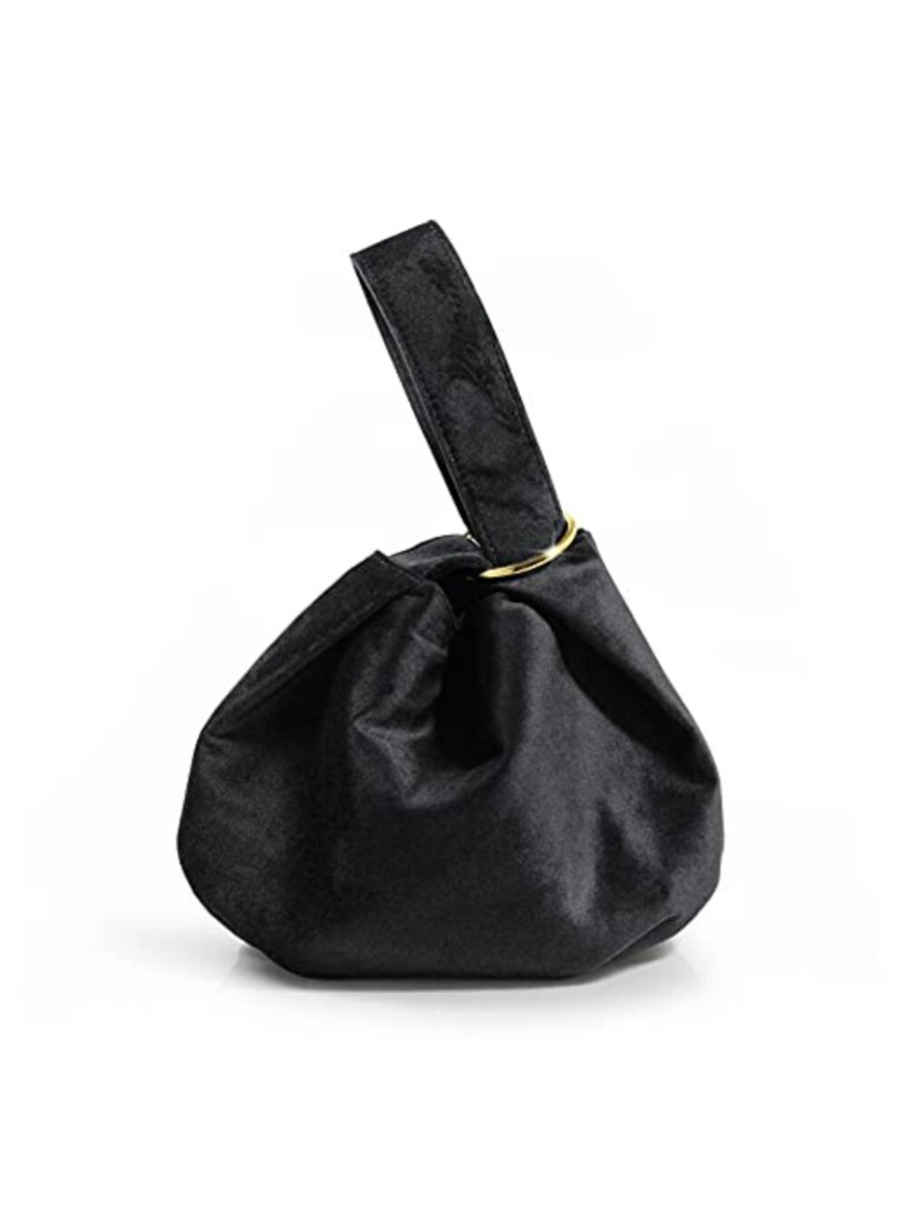 Velvet Top Handle Clutch Wristlet Small Tote Purse